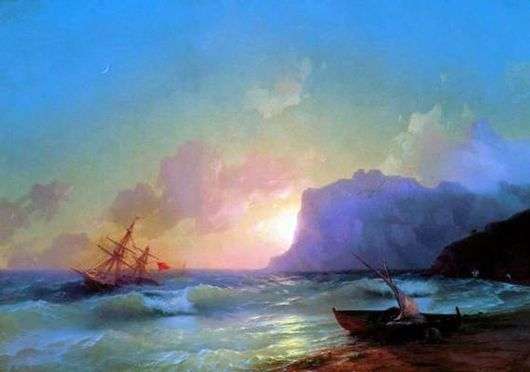Opis obrazu Iwana Aiwazowskiego Morze. Koktebel Bay 