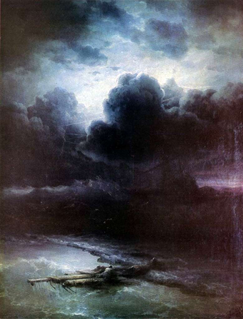 Opis obrazu Iwana Aiwazowskiego Burza z piorunami