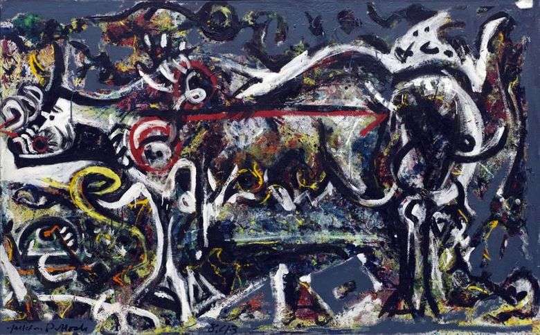 Opis obrazu Jacksona Pollocka Wilczyca