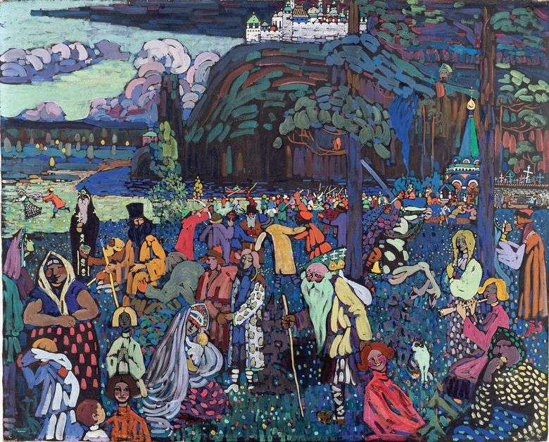 Opis obrazu Wassilyego Kandinskyego Kolorowe życie