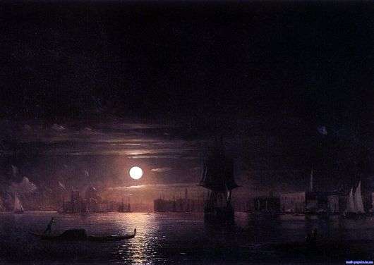 Opis obrazu Iwana Aiwazowskiego Noc w Wenecji