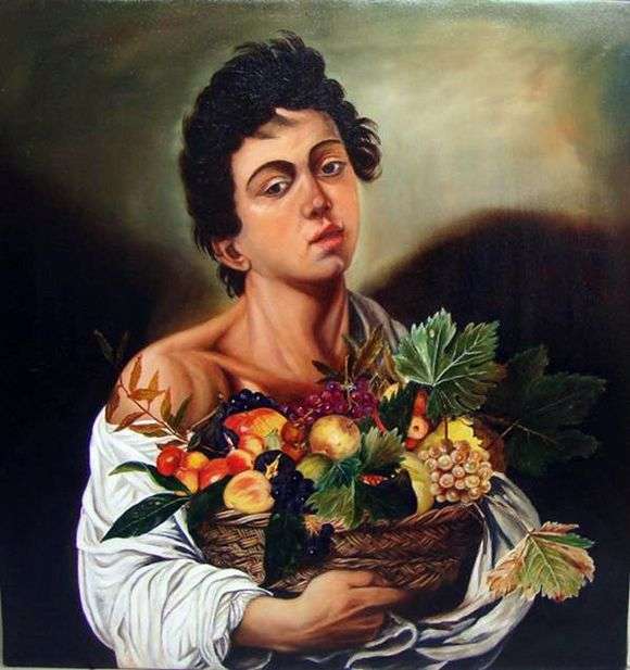 Opis obrazu Michała Anioła Merisi da Caravaggio Młody człowiek z koszem owoców