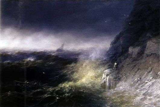 Opis obrazu Iwana Aiwazowskiego Burza na Morzu Czarnym