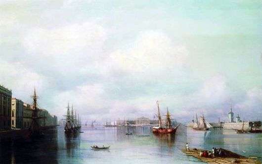 Opis obrazu Iwana Aiwazowskiego Widok na Petersburg