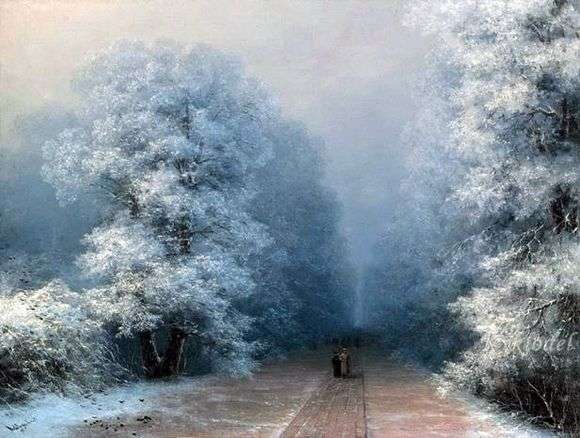 Opis obrazu Iwana Aiwazowskiego Pejzaż zimowy