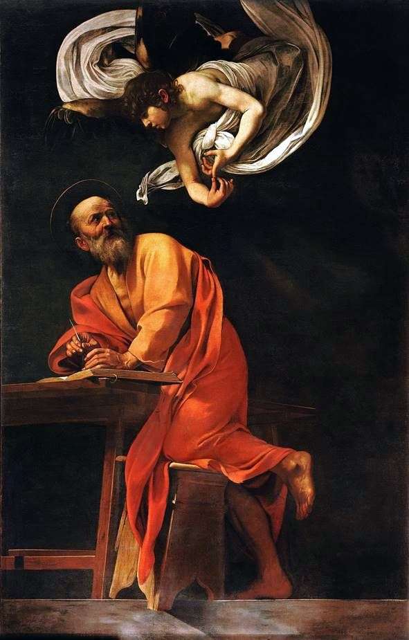 Opis obrazu Michała Anioła Merisi da Caravaggio Św. Mateusz i Anioł