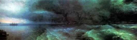 Opis obrazu Iwana Aiwazowskiego Od spokoju do huraganu