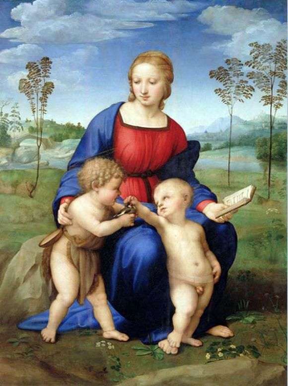 Opis obrazu Raphaela Santiego Madonna z Szczygieł