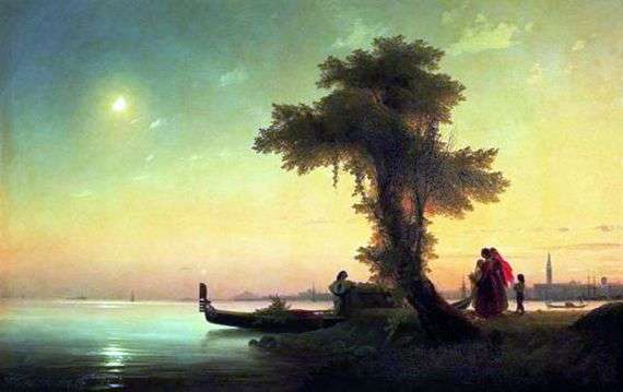 Opis obrazu Iwana Aiwazowskiego Widok na lagunę wenecką