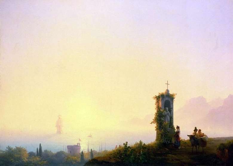 Opis obrazu Iwana Aiwazowskiego Kaplica nad brzegiem morza