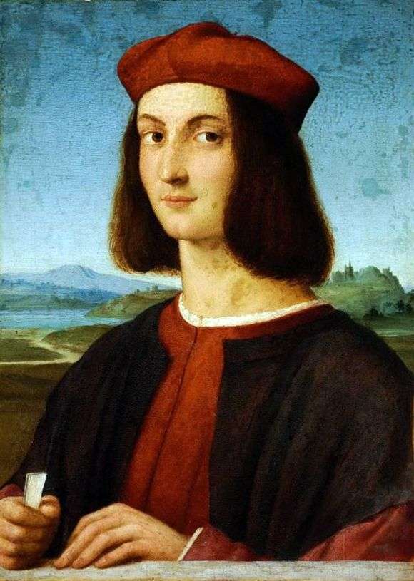 Opis obrazu Raphaela Santiego Portret młodego mężczyzny