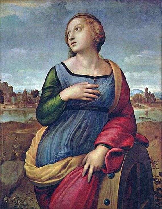 Opis obrazu Santi Raphaela Święta Katarzyna Aleksandryjska