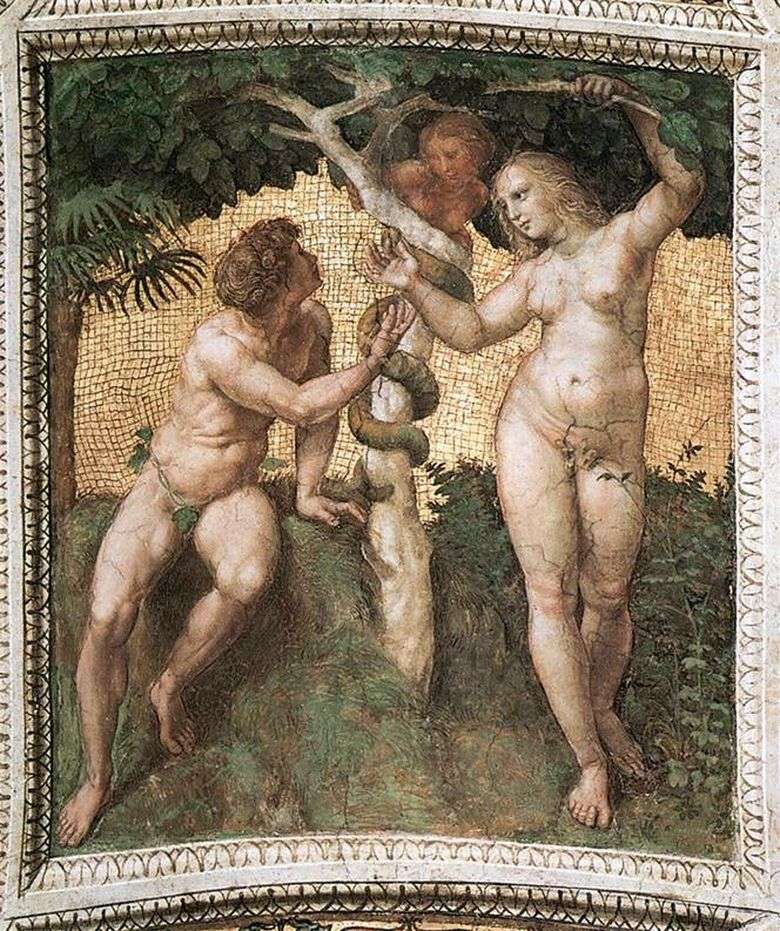 Opis obrazu Raphaela Santiego Adam i Ewa