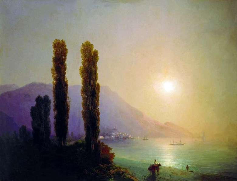 Opis obrazu Iwana Aiwazowskiego Wschód słońca u wybrzeży Jałty