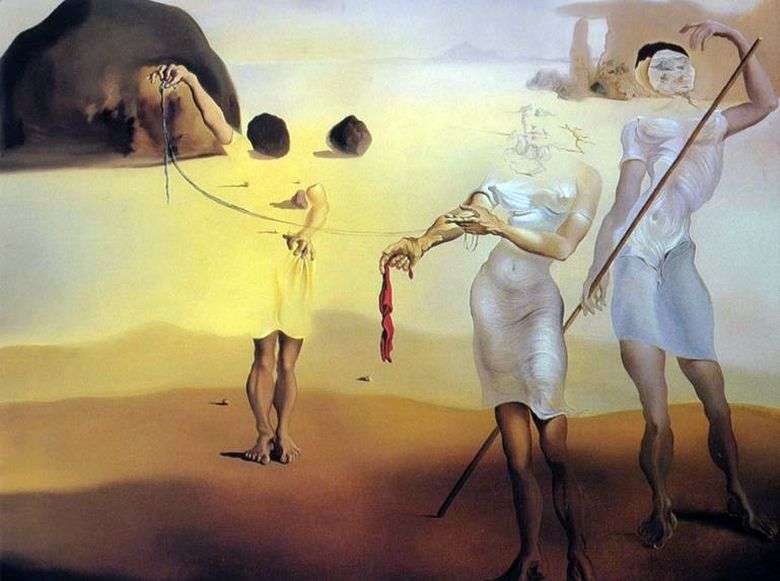 Opis obrazu Salvadora Dali Zaczarowane wybrzeże z trzema płynnymi gracjami