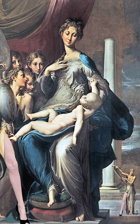 Opis obrazu Francesco Parmigianino Madonna z długą szyją
