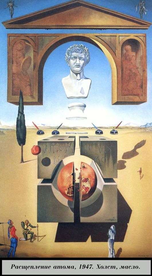 Opis obrazu Salvadora Dali Atom splitting