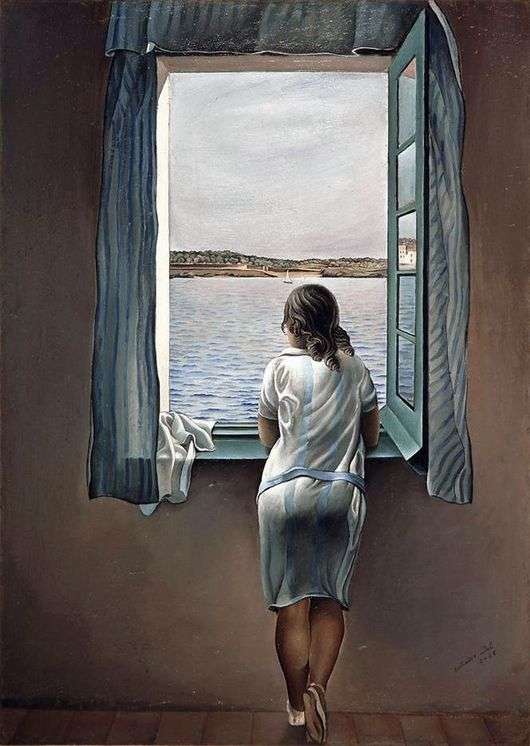 Opis obrazu Salvadora Dali Kobieta przy oknie