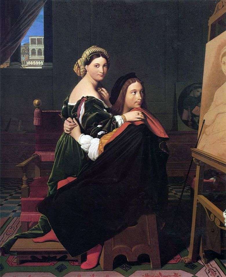 Opis obrazu Jean Auguste Ingres Raphael and Fornarina