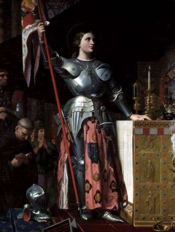 Opis obrazu Jeana Augustea Ingresa Jeanne dArc na koronacji Karola 7