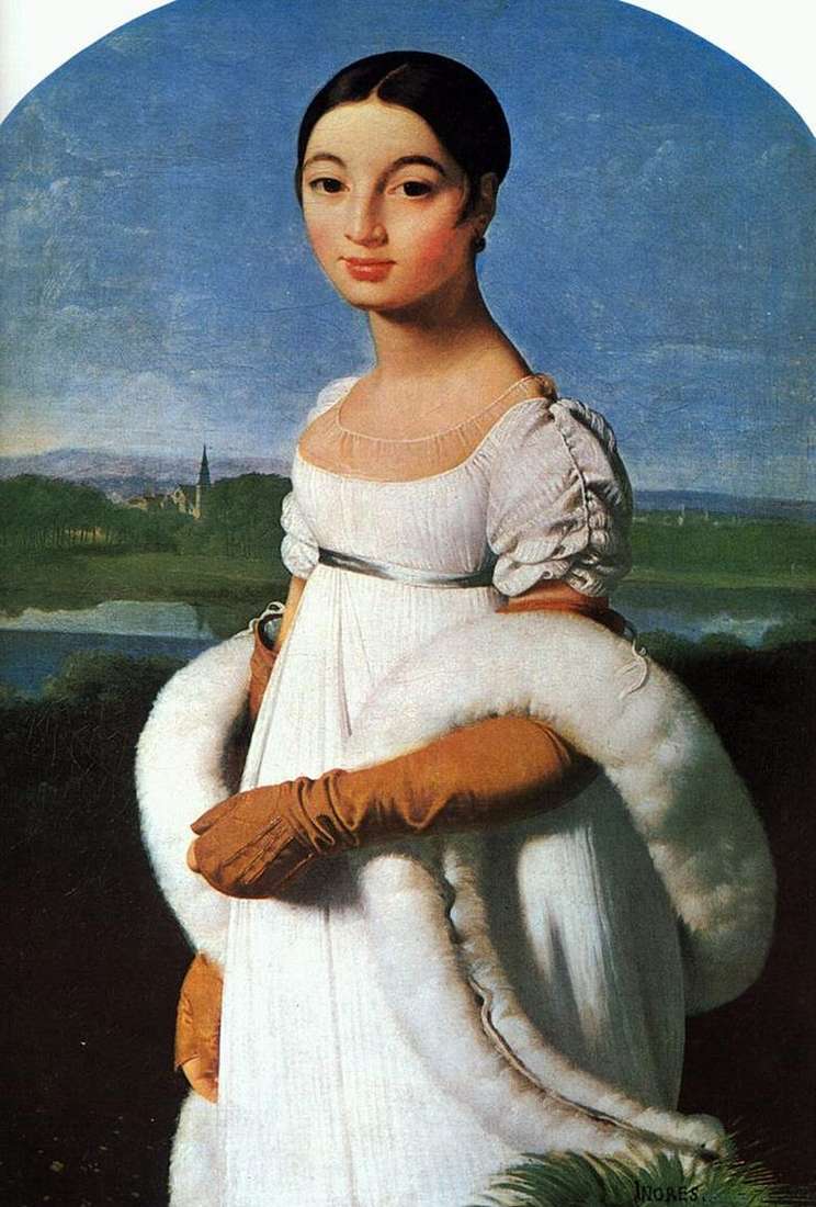 Opis obrazu Jean Auguste Ingres Portrait of Mademoiselle Riviere