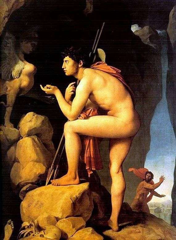 Opis obrazu Jeana Augustea Ingresa Edyp i Sfinks