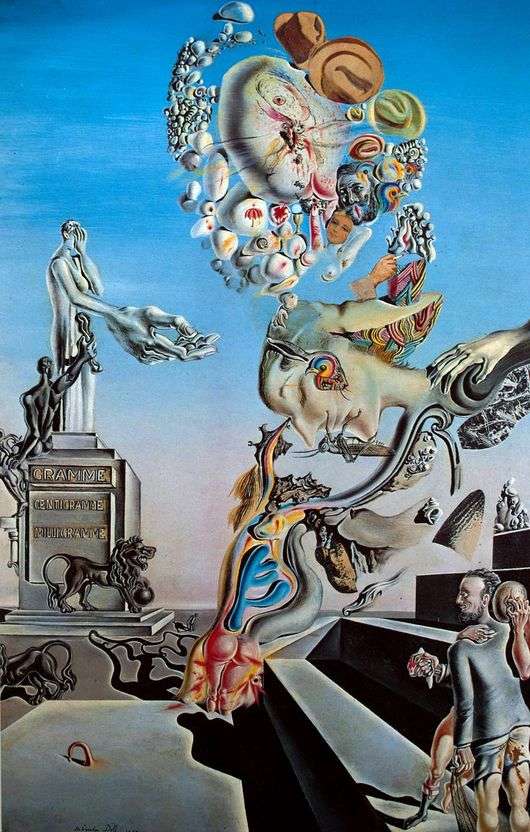 Opis obrazu Salvadora Dali Ciemna gra