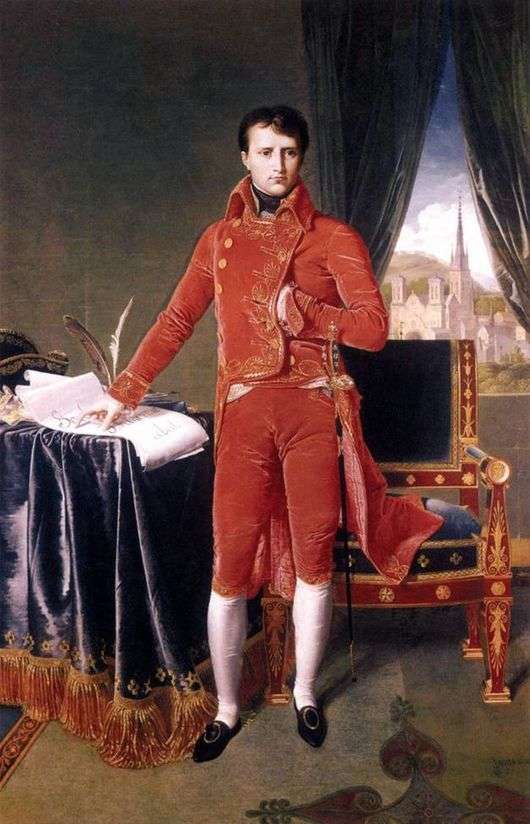 Opis obrazu Jean Auguste Ingres Napoleon Consul