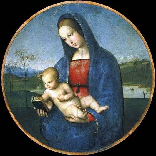 Opis obrazu Raphaela Santiego Madonna and Child (Madonna Conestabile)