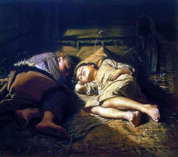 Opis obrazu Wasilija Perowa Śpiące dzieci