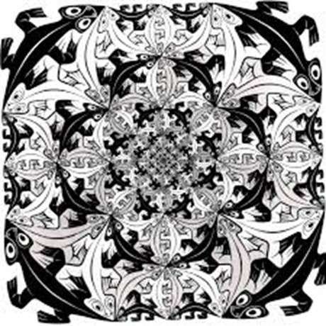 Opis obrazu Mauritsa Eschera Mozaika