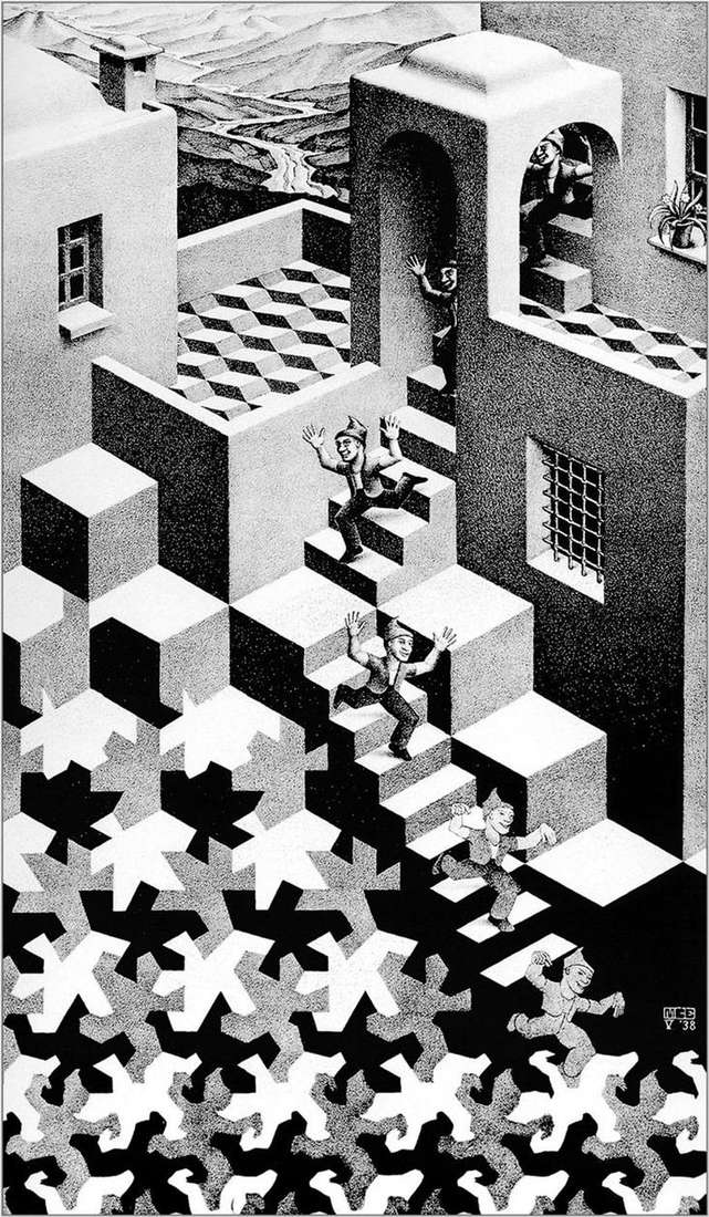 Opis obrazu Mauritsa Eschera Cykl