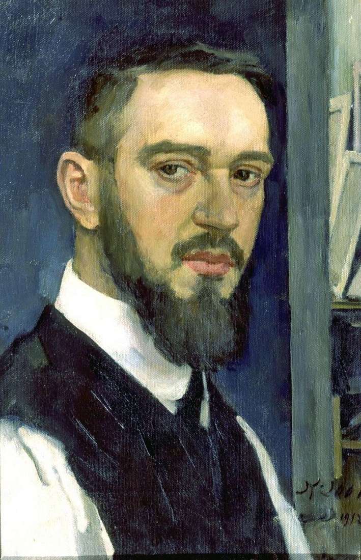 Opis obrazu Konstantina Yuona Autoportret