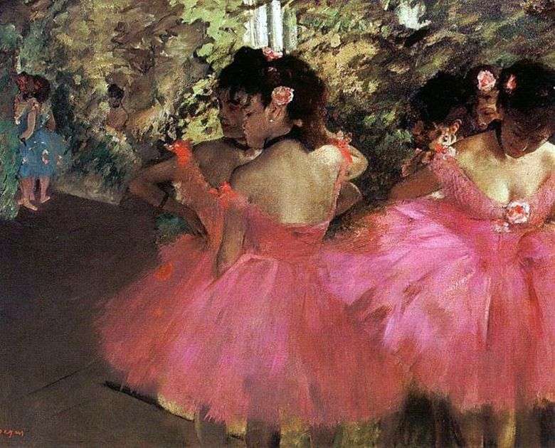 Opis obrazu Edgara Degasa Tancerze w różu