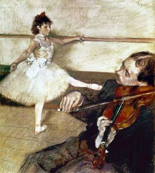 Opis obrazu Edgara Degasa Lekcja tańca