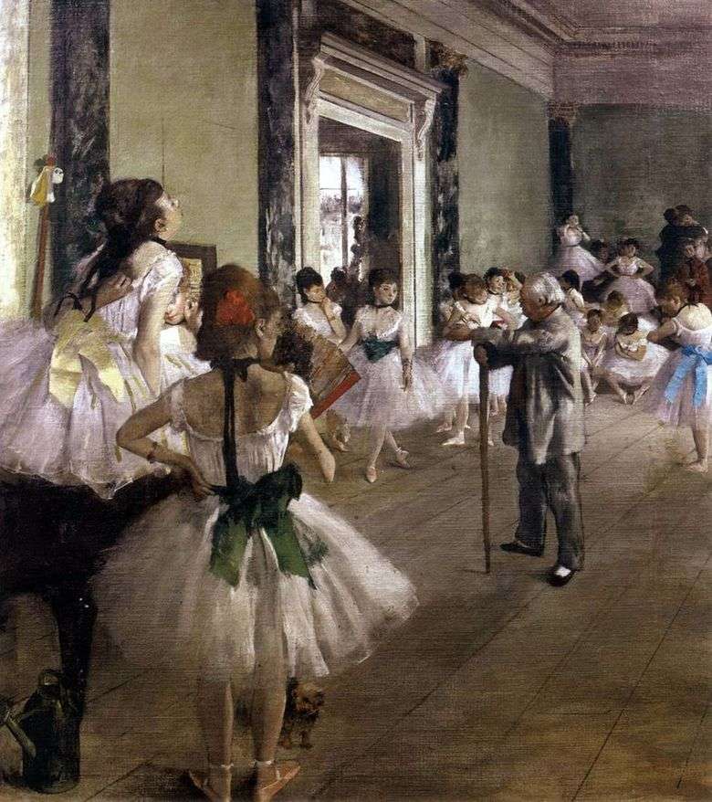 Opis obrazu Edgara Degasa Dance class