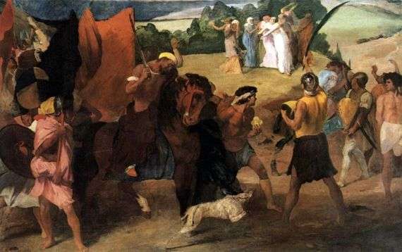 Opis obrazu Edgara Degasa Córka Jeftego