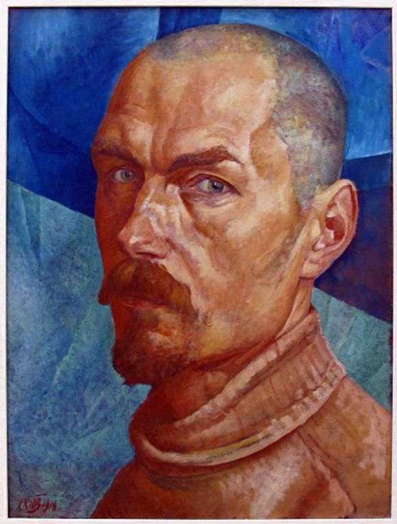 Opis obrazu Kuzmy Petrov Vodkin Autoportret