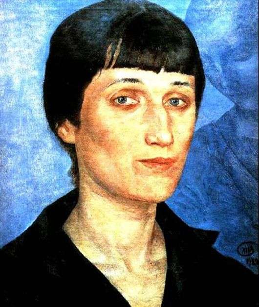 Opis obrazu Kuzmy Petrov Vodkin Portret Anny Achmatowej
