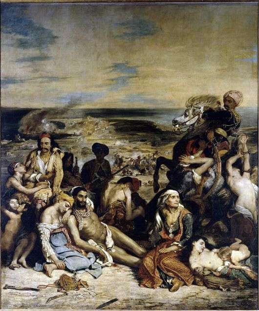 Opis obrazu Eugene Delacroix Masakra na Chios