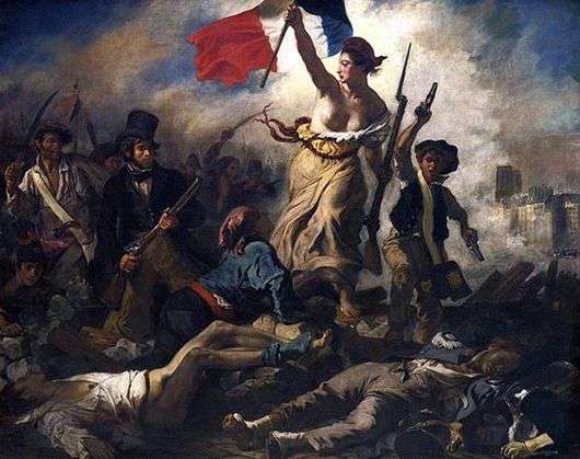 Opis obrazu Eugenea Delacroix Wolność prowadząca lud (Wolność na barykadach)