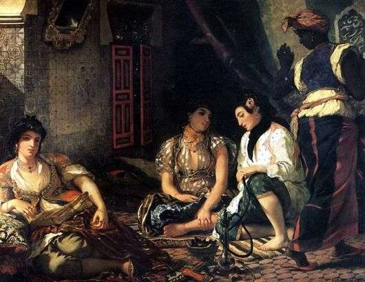 Opis obrazu Eugene Delacroix Kobiety algierskie
