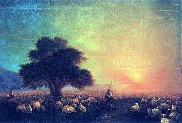 Opis obrazu Iwana Aiwazowskiego Owca na pastwisku (owca Otara)