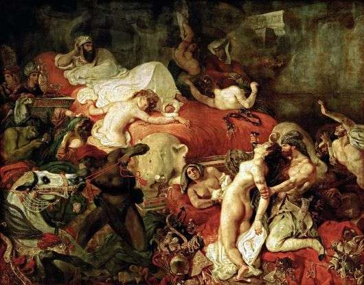 Opis obrazu Eugene Delacroix Śmierć Sardanapala