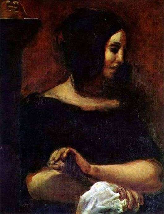Opis obrazu Eugene Delacroix Georges Sand