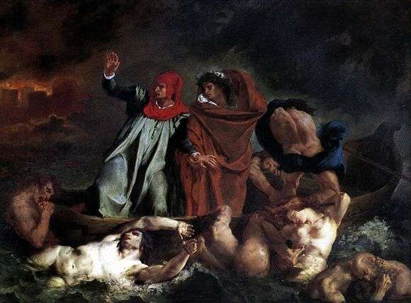 Opis obrazu Eugene Delacroix Dante and Virgil