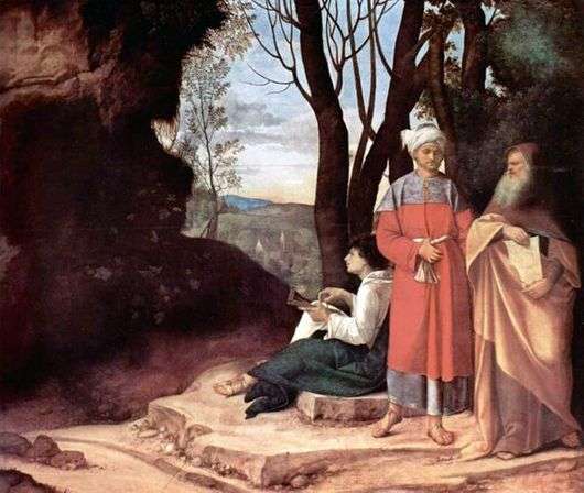 Opis obrazu Giorgione di Castelfranco Trzej filozofowie