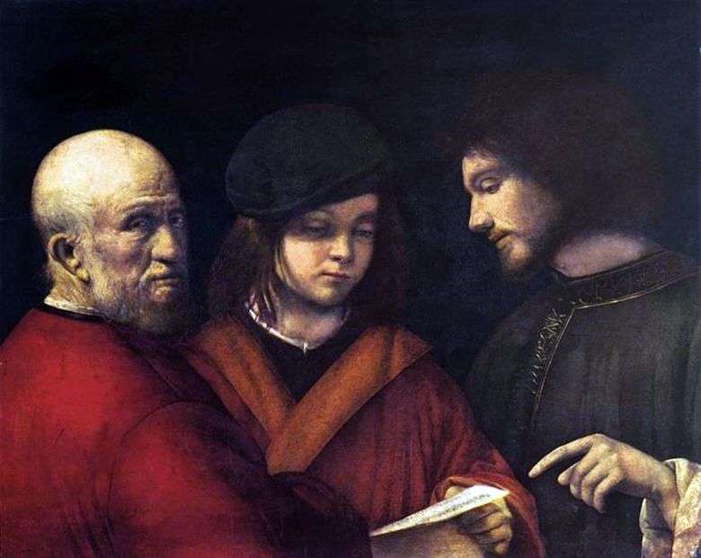Opis obrazu Giorgione Trzy wieki życia