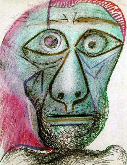 Opis obrazu Pabla Picassa Autoportret (30 czerwca 1972)