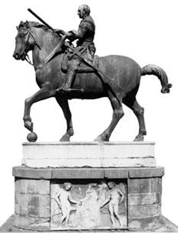 Opis pomnika Donatello Pomnik konny Gattamelaty